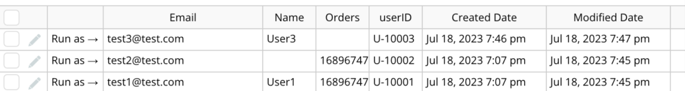 order's user record