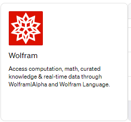 Wolframのアイコンと説明